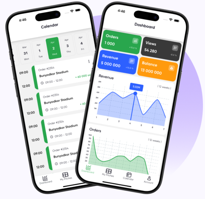 Maydon Admin App Showcase Mockup